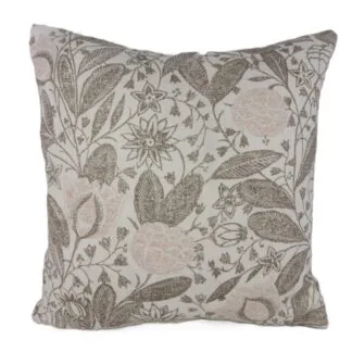 Designer Schumacher Plaster Pink Floral Indienne Cushion